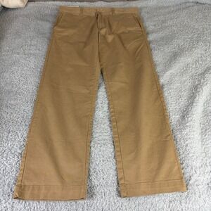 Free Assembly Mens E-Waist Chino Pants Tan Khaki Straight Leg 32x30 NWT